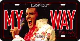 Funny Plates  - Elvis Presley black/red/yellow - Tac Signs - EP596 - fun596 | Toms Modelautos