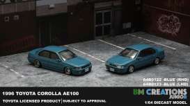 Toyota  - Corolla AE100 1996 blue - 1:64 - BM Creations - 64B0122 - BM64B0122rhd | Toms Modelautos