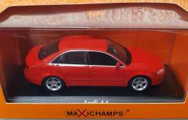Audi  - A4 2004 red - 1:43 - Maxichamps - 940014401 - mc940014401 | Toms Modelautos