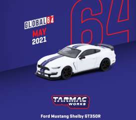 Ford  - Mustang white - 1:64 - Tarmac - T64G-011-WH - TC-T64G011WH | Toms Modelautos