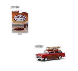 Chevrolet  - Nomad *Ron Jon* 1955 red/woody - 1:64 - GreenLight - 51304 - gl51304 | Toms Modelautos