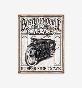 Tac Signs  - Motorcycle black/white/rusty - Tac Signs - D1923 - tacD1923 | Toms Modelautos