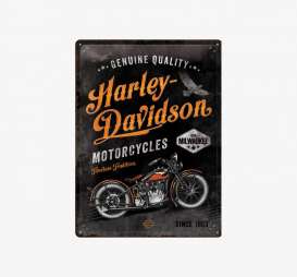 Tac Signs 3D  - Harley Davidson black/orange - Tac Signs - NA23279 - tac3D23279 | Toms Modelautos