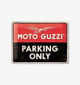 Tac Signs 3D  - Moto Guzzi black/red - Tac Signs - NA23261 - tac3D23261 | Toms Modelautos