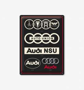 Tac Signs 3D  - Audi black/white/red - Tac Signs - NA23306 - tac3D23306 | Toms Modelautos