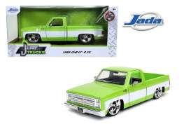 Chevrolet  - C10 pick-up 1985 green/white - 1:24 - Jada Toys - 32685 - jada32685 | Toms Modelautos