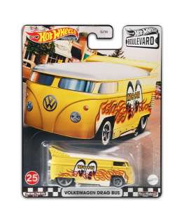 Volkswagen  - Drag Bus yellow/flames - 1:64 - Hotwheels - GRL93 - hwmvGRL93 | Toms Modelautos