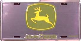 Funny Plates  - John Deere silver/green - Tac Signs - SUP50091 - funSUP50091 | Toms Modelautos