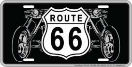 Funny Plates  - Route 66 black/white - Tac Signs - SLR6HB - funSLR6HB | Toms Modelautos