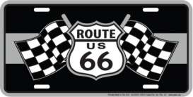 Funny Plates  - Route 66 black/silver - Tac Signs - SLR6FS - funSLR6FS | Toms Modelautos