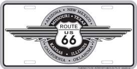Funny Plates  - Route 66 white/black - Tac Signs - SLR6WD - funSLR6WD | Toms Modelautos