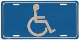 Funny Plates  - Handicap blue/silver - Tac Signs - LPS537 - funLPS537 | Toms Modelautos