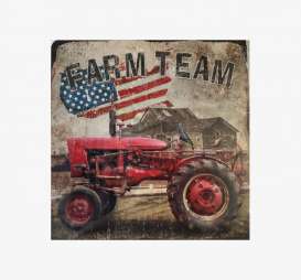 Tac Signs  - Tractor brown/red/blue - Tac Signs - LDME91 - tacLDME91 | Toms Modelautos