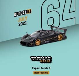 Pagani  - Zonda R 2020 matt black - 1:64 - Tarmac - T64G-TL015-MB - TC-T64GTL015MB | Toms Modelautos