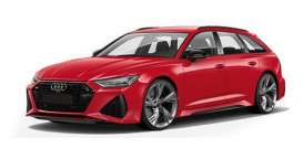 Audi  - RS 6 Avant 2019 red metallic - 1:87 - Minichamps - 87001010010 - mc870010010 | Toms Modelautos