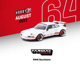 Porsche  - RWB Backdate white - 1:64 - Tarmac - T64G-046-WH - TC-T64-046WH | Toms Modelautos