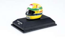 Helmet  - 1984 yellow/green - 1:10 - Minichamps - 540388419 - mc540388419 | Toms Modelautos