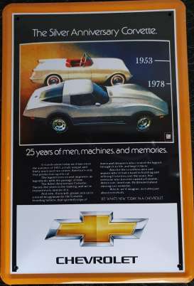 Tac Signs  - Chevrolet silver/orange - Tac Signs - TACMk3D07 - TACMk3D07 | Toms Modelautos