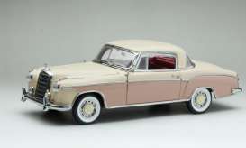 Mercedes Benz  - 220SE coupe 1958 cream/pink - 1:18 - SunStar - 3591 - sun3591 | Toms Modelautos