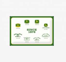 Tac Signs 3D  - John Deere, Tractor white/green - Tac Signs - NA22128 - tacM3D22128 | Toms Modelautos