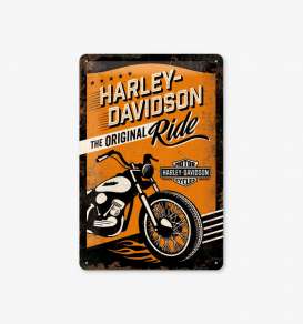Tac Signs 3D  - Harley Davidson orange/black - Tac Signs - NA22237 - tacM3D22237 | Toms Modelautos