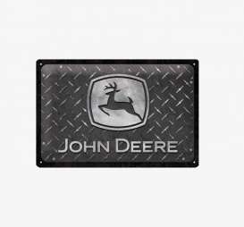 Tac Signs 3D  - John Deere, Tractor black/silver - Tac Signs - NA22316 - tacM3D22316 | Toms Modelautos