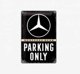 Tac Signs 3D  - Mercedes Benz black/white - Tac Signs - NA22276 - tacM3D22276 | Toms Modelautos