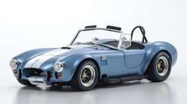 Shelby  - Cobra sapphire blue/white - 1:18 - Kyosho - 8047SBL - kyo8047SBL | Toms Modelautos