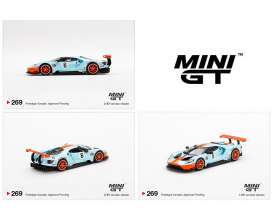 Ford  - GT GTLM #6 2020 gulf blue/orange - 1:64 - Mini GT - 00269-L - MGT00269Lhd | Toms Modelautos