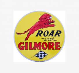 Tac-Signs Big Round  - Gilmore  yellow/red - Tac Signs - 24RD122 - tacB24RD122 | Toms Modelautos
