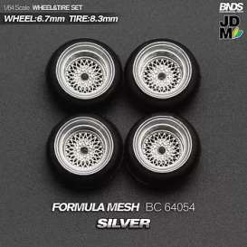 Wheels &amp; tires Rims & tires - 2021 silver/chrome - 1:64 - Mot Hobby - BC64054 - MotBC64054 | Toms Modelautos