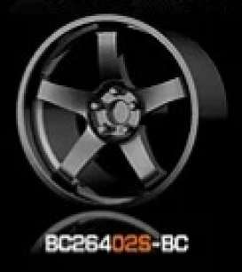 Wheels &amp; tires Rims & tires - 2021 black chrome - 1:64 - Mot Hobby - BC26402S-BC - MotBC26402S-BC | Toms Modelautos