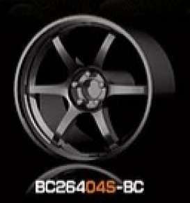 Wheels &amp; tires Rims & tires - 2021 black chrome - 1:64 - Mot Hobby - BC26404S-BC - MotBC26404S-BC | Toms Modelautos
