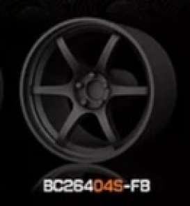 Wheels &amp; tires Rims & tires - 2021 flat black - 1:64 - Mot Hobby - BC26404S-FB - MotBC26404S-FB | Toms Modelautos