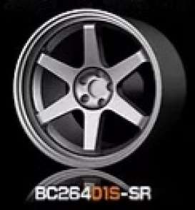 Wheels &amp; tires Rims & tires - 2021 silver - 1:64 - Mot Hobby - BC26401S-SR - MotBC26401S-SR | Toms Modelautos