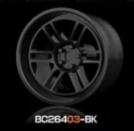 Wheels &amp; tires Rims & tires - 2021 gloss black - 1:64 - Mot Hobby - BC26403-BK - MotBC26403-BK | Toms Modelautos