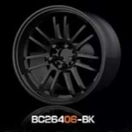 Wheels &amp; tires Rims & tires - 2021 gloss black - 1:64 - Mot Hobby - BC26406-BK - MotBC26406-BK | Toms Modelautos