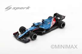 Alpine  - A521 2021 blue/black - 1:43 - Spark - S7685 - spas7685 | Toms Modelautos