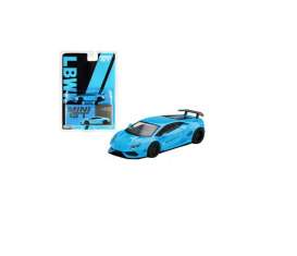 LB Works Lamborghini - Huracan 2020 light blue - 1:64 - Mini GT - 00189-L - MGT00189lhdMJ | Toms Modelautos