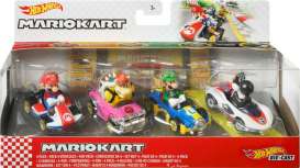 Mario Kart  - 4-pack 2021  - 1:64 - Hotwheels - GLN53 - hwmvGLN53 | Toms Modelautos