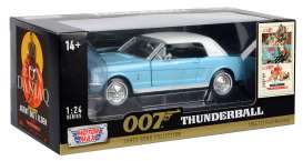 Ford Mustang - Hardtop 1964 blue/white - 1:24 - Motor Max - 79855 - mmax79855 | Toms Modelautos