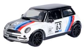 Mini Cooper - white/black/blue/red - 1:43 - Motor Max - 79415 - mmax79415 | Toms Modelautos