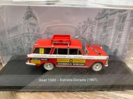 Seat  - 1500 1967 red/white - 1:43 - Magazine Models - magR-Pub020 | Toms Modelautos