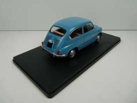 Fiat  - 600D 1960 blue - 1:24 - Magazine Models - mag24FI600blue | Toms Modelautos