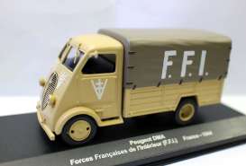 Peugeot  - DMA Forces Francaises 1944 sand yellow/grey - 1:43 - Magazine Models - magMIV039 | Toms Modelautos