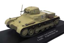 Military Vehicles  - Pz.Kpfw. I Ausf. B El Aghelia 1941 sand-green - 1:43 - Magazine Models - magMIV036 | Toms Modelautos