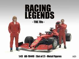 Figures  - Racing Legends 70's  - 1:43 - American Diorama - 76449 - AD76449 | Toms Modelautos
