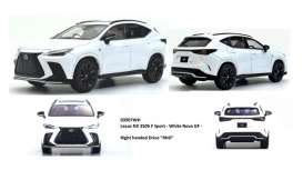 Lexus  - NX 350h white nova - 1:43 - Kyosho - 3907WH - kyo3907WH | Toms Modelautos