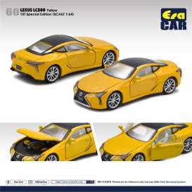 Lexus  - LC500 2022 yellow/black - 1:64 - Era - LS21LCRF60 - EraLS21LCRF60 | Toms Modelautos