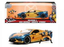 Chevrolet  - Corvette yellow/blue - 1:24 - Jada Toys - 33354 - jada253225025 | Toms Modelautos